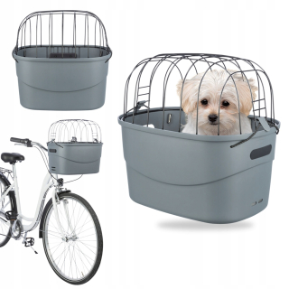 Trixie košík na bicykel, čierna, odtiene sivej, veľkosť XS/S