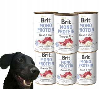 Brit Mono Protein mokré krmivo pre psov jahňacie mäso s ryžou 400 g