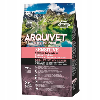 Suché krmivo pre psy granule - Potraviny bez obilnín losos s zemiakmi 3 kg