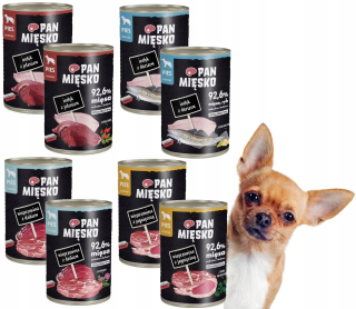 Konzervy mokré krmivo pre psa - Mokré jedlo pán Mr Mix Chutnosti 8 x 400g