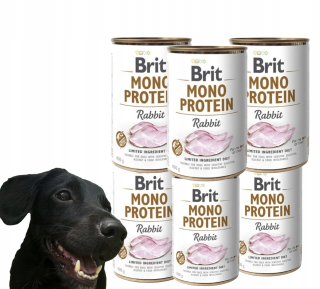 Brit Mono Protein králičie vlhké krmivo pre psov 400 g