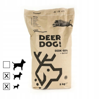 Suché krmivo pre psy granule - Karma-PSA Small Ras Deer Dog Dzik so sladkými zemiakmi 5 kg