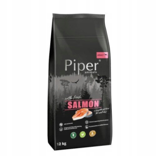 Suché krmivo pre psy granule - Suché jedlo PSA Piper Animal Salmon 12 kg bez obilnín