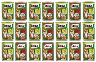 Krmivo pre mačky - Kitekat Puszka Wołowina / Chicken 24x 400g