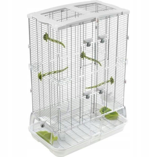 Klietka, voliera pre papagaje - Vision Cage 83255 61 x 38 x 87,5 cm biela/zie
