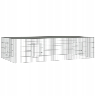 Klietka pre zajace, morčatá - Klietka pre králiky, 2 panely, 220x110x55 cm, žehlička