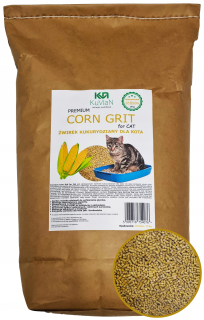 Kukuričná podstielka pre mačky NATURAL granule granule 16 litrov XXL BAL