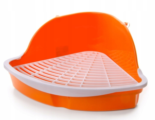 Cuvetoa malá toaleta pre králika, oranžová oranžová