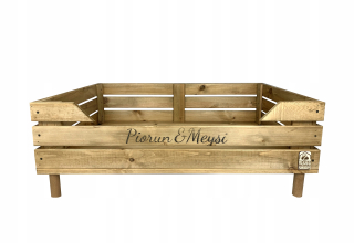 Pelech pre psa - Drevené posteľ pre pes L 100x70 Loft Titulky
