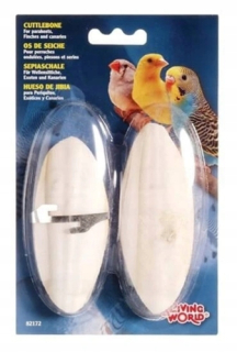 Krmivo pre papagáje - Living World Sépiu vápno minerály 11 cm 2 kusy