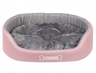 Lehátko, pelech pre psa - Lovedog nepremokavý lak, M 60x50 Pink