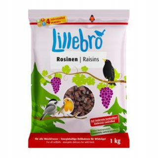 Krmivo pre papagáje - Lillebro Raisins Potraviny pre divoké vtáky 3 kg