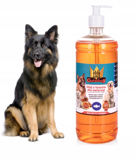 Lososový olej pre psov 1l Golddog 100% losos