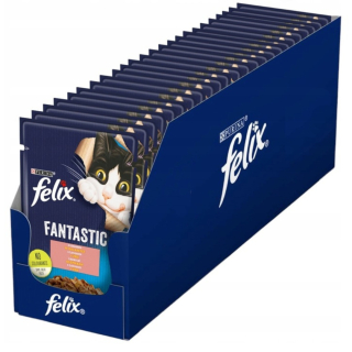 FELIX FANTASTICKÉ KRMIVO PRE MAČKY VRECKO S LOSOSOM 85g