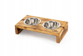 Nobledog béžový kovový stojan na misku 0,45 l