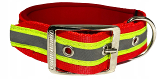 Obojok pre psa - Silný golier pre psa reflexné -neopren 45-55cm / 40 mm