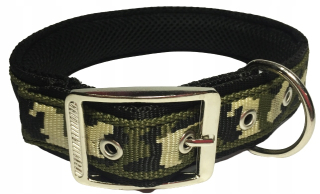 Obojky pre psy - Silný golier Camo s pokrývaním 55-65 cm met svorky