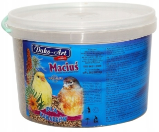 Krmivo pre papagáje - MaciUś karma pre Dako-Art Canarks 5L vedro