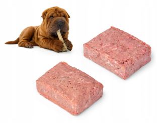 Suché krmivo pre psy granule - Mrazené mäso pre hovädzí kurací pes 10 kg barf