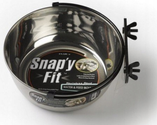 Miska pre psov - Oceľová misa pre 2000ml Midwest Snap'y Fit Cage