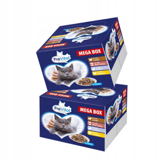 Prevital mokré krmivo mix príchutí 2,4 kg