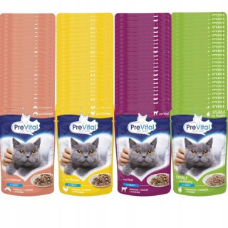 Prevital mokré krmivo mix príchutí 0,1 kg