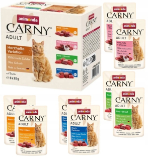 Animonda Carny Adult 4 Smaki Mix príchutí 8 x 85 g