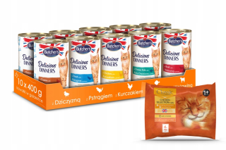 Mäsiarske mokré krmivo mix príchutí 0,4 kg
