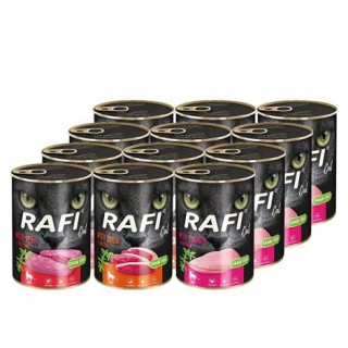 Mokré krmivo Rafi, mix príchutí, 9,6 kg