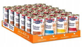 Mäsiarske mokré krmivo mix príchutí 9,6 kg