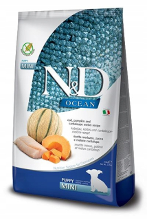Suché krmivo pre psy granule - N&D Ocean Dog Cod, Pumkin & Melon Puppy Mini