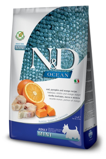 Suché krmivo pre psy granule - N&D Ocean Dog Mini Mini Mini Pumpkin & Orange 7 kg