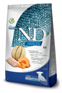 Suché krmivo pre psy granule - N&D Ocean Dog Puppy Mini Cod, melón, tekvica 7 kg