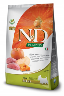 Suché krmivo pre psy granule - Pumpkin Board N&D Pumpkin a jablko pre dospelých Mini 800 Gr