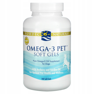 Nordic Naturals Omega-3 Pet 180 Softgels Dogs Cats