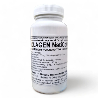 NatiCol Fish Collagen pre kĺby - Podkowa - 100 Tabs Zdravie kĺbov a pokožky