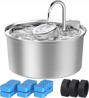 KOOGMOON kovová pitná fontánka s fontánkou, 3200 ml
