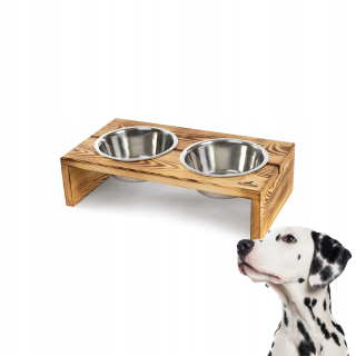 Miska pre psa - Nobledog - L - Drevená stojan pre misky Eco