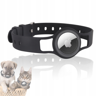 Obojok pre psa - Golier pre Apple Airtag Silicone Cat Dog golier