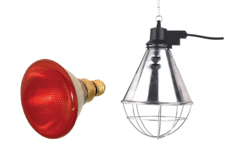 Svietidlo vykurovacej lampy so spínačom