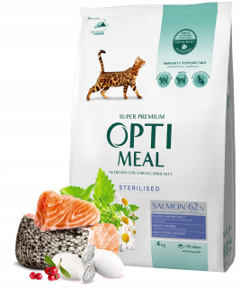 Optimálne suché krmivo losos 4 kg