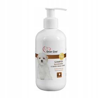 Cez zoologickú šampón pre šteniatka biele vlasy 250 ml
