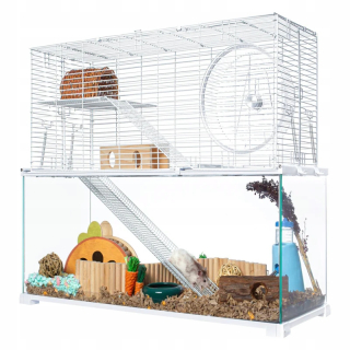 Klietka pre zajace, morčatá - Oiibo Terrarium Rak13wst - sklenená klietka