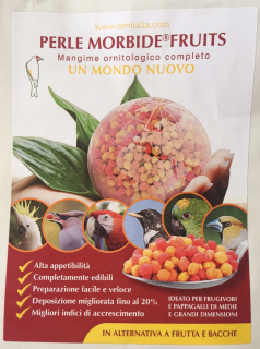Krmivo pre papagáje - Ornitalia perle morbid ovocie 500 g, pre papagáje