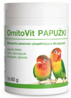 Krmivo pre papagáje - Ornitovit Parage Vitamíny pre papagáje Dolfos 60g