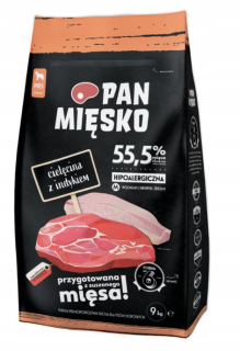 PAN MEAT Suché krmivo Teľacie MORKA 9kg + ZADARMO