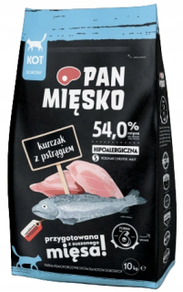 MÄSO NA PANKE PRE MAČKU KURA SO Pstruhom S 10 KG