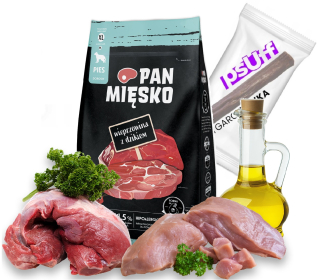 Krmivo pre psov Pan Meat, bravčové s diviakom, chrumkavé, XL, 20kg