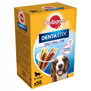 Pochútky, maškrty pre psy - Rodokmeň dentastix stredné stredné plemená 56 ks