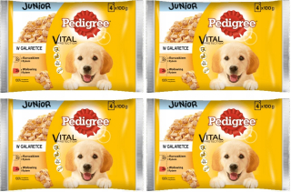 Krmivo pre psy - Pedigree Junior hovädzie mäso kurča s ryžou 56 x 100g
